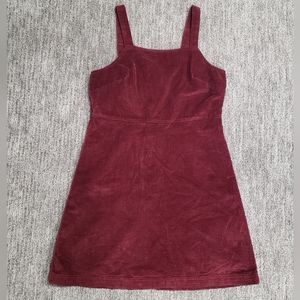 American Eagle Outfitters Small Red Corduroy Jumper/Dress